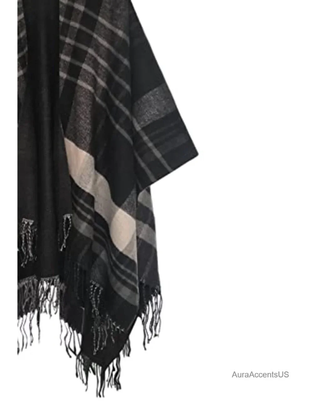 Urban CoCo Women's Winter Poncho Cape Tassel Shawl Wrap Cardigan